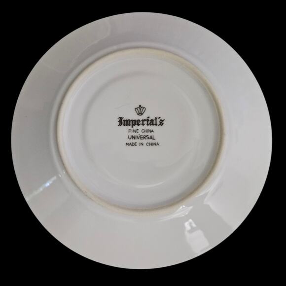 Imperial’s Fine China Universal Floral Cup & Saucer Pink Purple Flowers - Picture 5 of 9